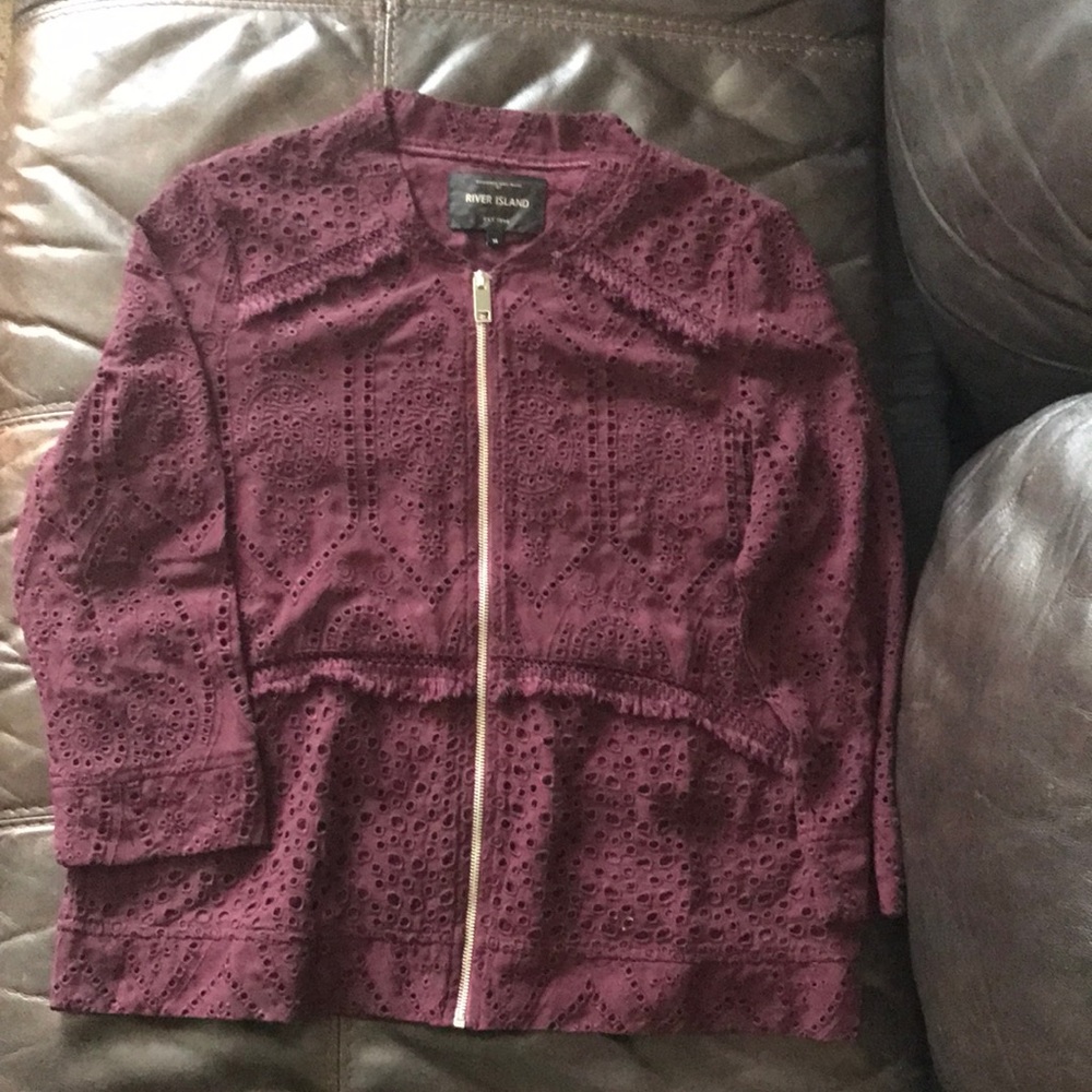 River Island eyelet blazer